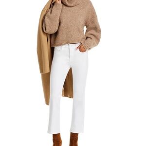 FRAME LE CROP MINI BOOT WHITE JEANS SIZE 27 $198